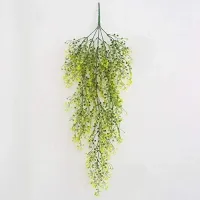 Hand Made Wicker Rattan Flower Planter Wall Hanging Wicker Rattam Basket Garden Vine Pot Plants Holder Garden Pots Wall Planter