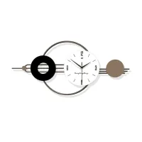 Minimalist Geometric Wall Clock with Roman Numerals