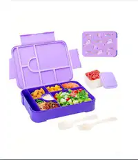 1 Pc 810ml Large Capacity Lunch Box With Compartments And Detachable Partitions, Portable Lunch Box