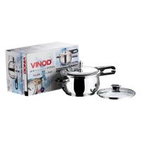 Vinod 18/8 Stainless Steel Splendid Plus Handi Pressure Cooker 5.5L Carousel 1