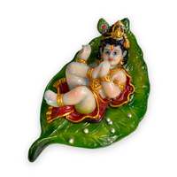 God Ornament - Krishna on Leaf