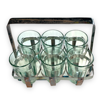 Tea Glass with Carrier Set of 6