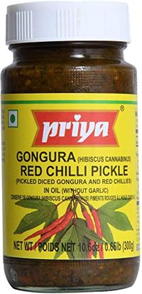 Priya Gongura Red Chilli Pickle 300g