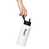 REPX Stainless steel water bottle with a straw lid