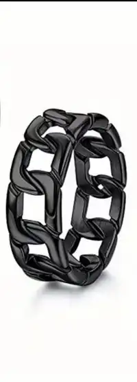 Men’s chain stainless steel ring size 12