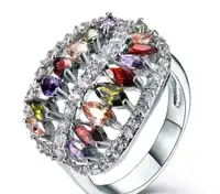 Vintage inspired hollow flower ring size 9 Carousel 2