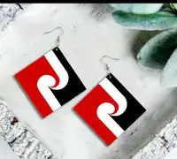Marie’s square maori design ear rings