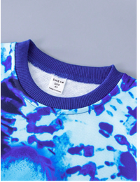 Young Boy Shark Print Sweatshirt & Sweatpants Carousel 1