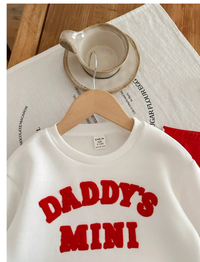 Baby Girl Cute Versatile Letter Pattern Long Sleeve Sweatshirt With Elastic Waist Carousel 5
