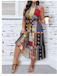 Plus Size Sleeveless Women's Fashion Summer Dress Carousel 4