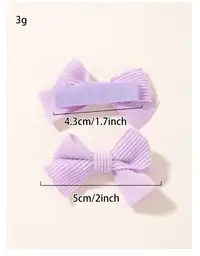 6pcs Corn Kernel Fabric Bow Kids Hair Clips Barrettes For Baby
