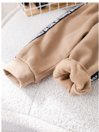 Boys Casual Cute Graphic Sporty Street Style Pullover Hoodie And Relaxed Fit Knit Pants Set Carousel 7