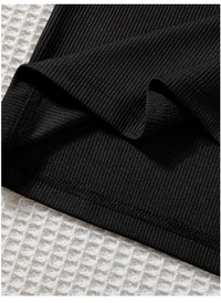 2pcs/Set Tween Girls' Casual Elegant Comfortable Simple High Collar Long Sleeve Knit Sweater  Carousel 2