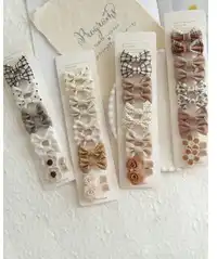 10pcs/Set Cute Bowknot Hair Clips For Girls 