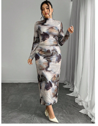 Plus Size Long Sleeve Simple Fashion Summer Dress Carousel 6