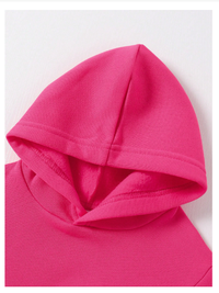 Baby Girl Fleece Hooded Sweatshirt And Pants Set Carousel 5