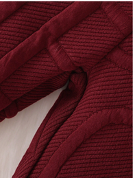 Baby Girl Letter Jacquard Sweatshirt & Pants Set