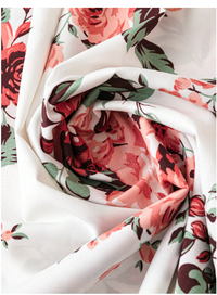 Plus Size Boho Floral Print Surplice Neck Dress Carousel 3