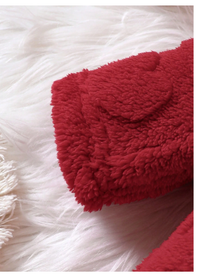 Baby Girl Solid Zipper Hooded Jumpsuit