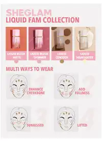 SHEGLAM Color Bloom Liquid Blush-On Point  Liquid Blush Liquid Waterproof Long Lasting High Pigment