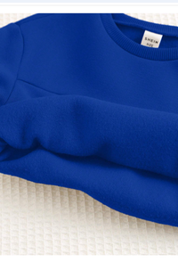 Baby Boys Casual Sports College Style Loose Fit Round Neck Sweatshirt