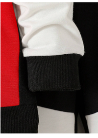 2pcs/Set Baby Boys Fashion Casual Color Block "KING" Letter Print Hoodie Sweatshirt And Sweatpants Set Carousel 4
