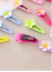 20pcs Girls Daisy Hair Clips, Colorful Side Bangs Hair Clips For Kids