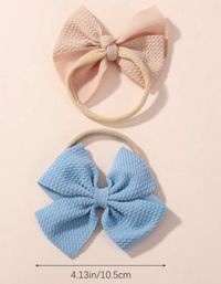 3pcs macron color children bow headband