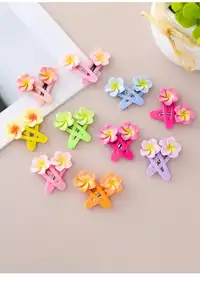 20pcs Girls Daisy Hair Clips, Colorful Side Bangs Hair Clips For Kids