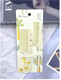 2pcs Portable Mini Comb, Cartoon Macaron Color Pattern Small Comb Carousel 8