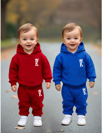 4pcs Baby Boys Letter Print Hoodie Sweatshirt And Sweatpants Set