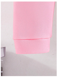 Baby Girls' Butterfly Printed Fashionable Long Sleeve Sweatshirt And Casual Pants Warm Outfit