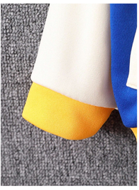 Baby Boys Letter Print Colorblock Baseball Jacket Hoodie And Sport Pants Set