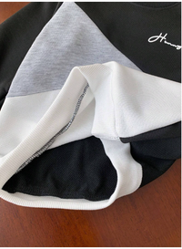 2pcs Young Boys Casual Sports College Street Chic Cute Cool Letter Print Colorblock Sweatshirt + Pants Set Carousel 6