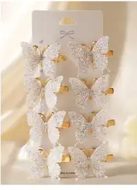 8pcs Elegant 3D Butterfly Hair Clips