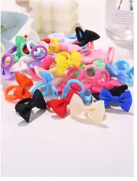 5/30/60pcs Girls' Elastic Hair Ties  Carousel 5