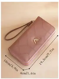  Women's Medium Fashion Wallet Clutch Bag Double Zipper Carousel 3