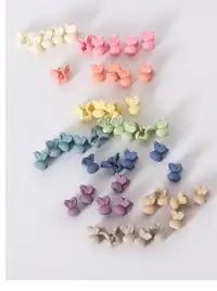 50pcs Toddler Girls Random Color Rabbit Design Hair Claw