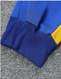 2pcs Young Boy Casual Set, Crew Neck Contrast Color Long Sleeve Top And Drawstring Waist Pants Carousel 6