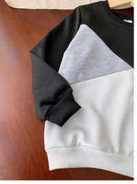 2pcs Young Boys Casual Sports College Street Chic Cute Cool Letter Print Colorblock Sweatshirt + Pants Set Carousel 2