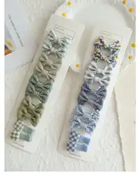 10pcs/Set Cute Bowknot Hair Clips For Girls 