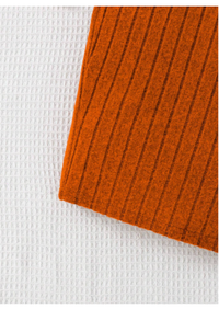 2pcs/Set Teen Girl Button Front Long Sleeve Square Neck Ribbed Knit Sweater Dress Carousel 4