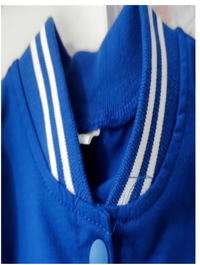  Spring And Autumn Baby Boys' Loose Baseball Jacket And Letter Printed Pants 