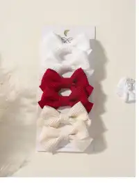 6/20/40pcs Fabric Corn Kernel Bow Hair Clips, Suitable For Babies & Toddlers Love Valentine