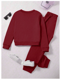 Young Girl 2pcs/Set Cute Casual Preppy Style Set Carousel 1