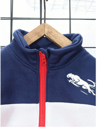  2pcs Young Boy Casual Sporty Street Chic Cute Stylish Leopard Tricolor Print Zip-Up Hoodie + Long Pant