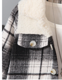 Young Boys' Daily Casual Classic Plaid & Plush Long Sleeve Shirt Warm & Comfortable Coat Carousel 6