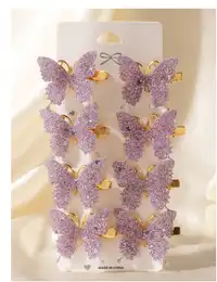 8pcs Elegant 3D Butterfly Hair Clips