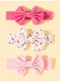 3pcs Baby Bow Hair Accessories, Suitable For Daily Wear