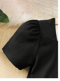Young Girl Ombre Color Pleated Hemline Belted Dress  Carousel 5